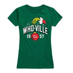 NWT Vintage Dr. Seuss Whoville Grinch Holiday Tee